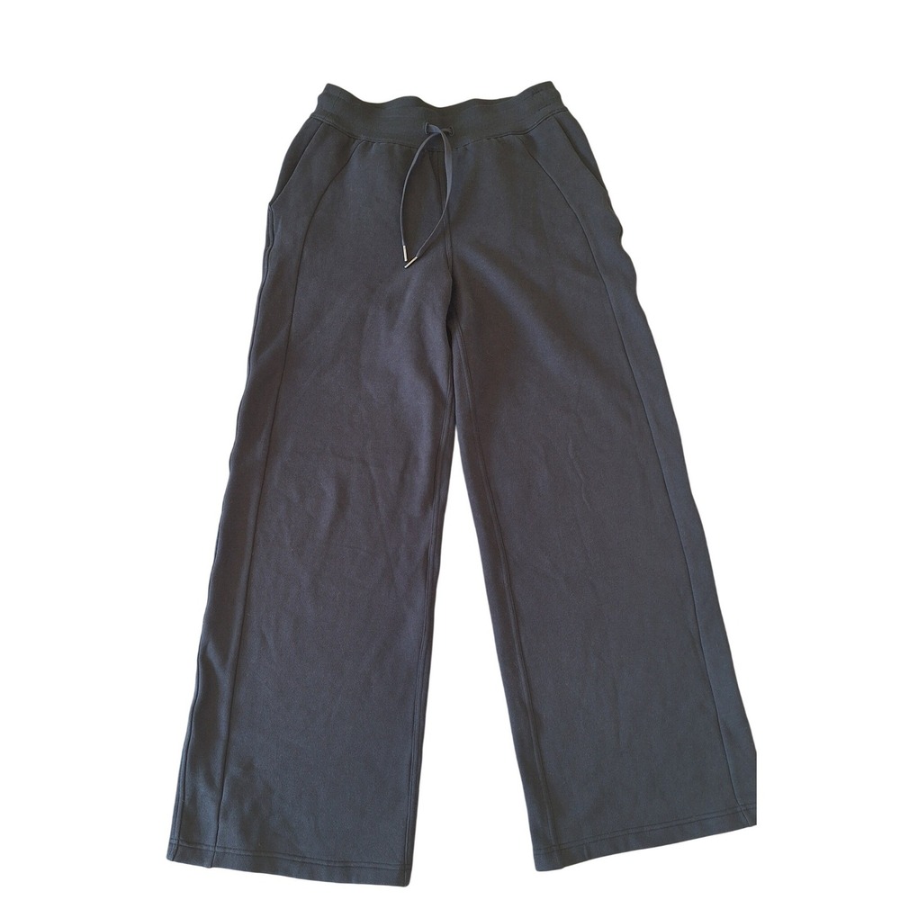 Lululemon Women's Still Pants Wide Leg Black Drawstring! Size M